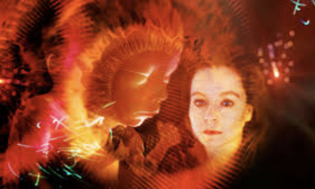 VR image of a person looking into the womb