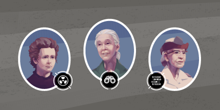 women of breaking boundaries in science game