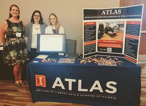 ATLAS Internship Staff at ATLAS booth