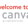 A image stating "Welcome to Canvas by Instructure" 